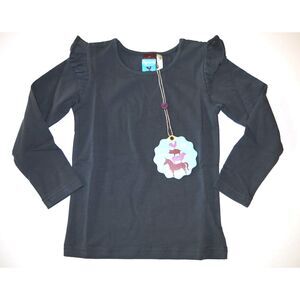 NEW Matilda Jane girl shirt long sleeve Character Counts grey Kingsley 2 2T